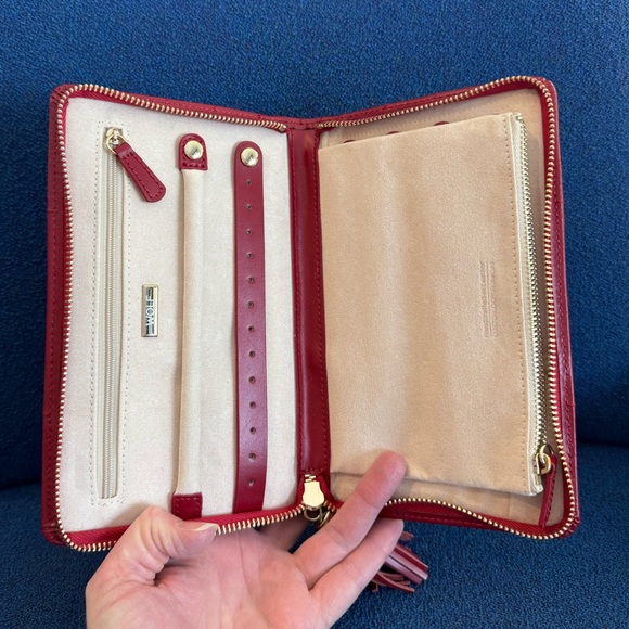 WOLF 1834 Caroline Jewelry Portfolio Travel Case- Excellent Condition! - Picture 8 of 16